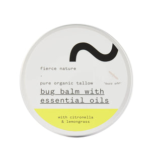 Fierce Nature Pure Organic Tallow Bug Balm with Essential Oils 100g