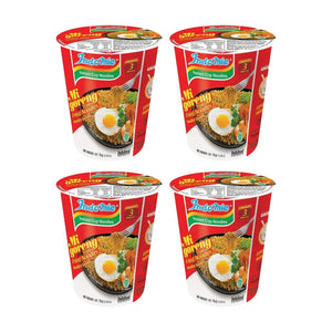 Indomie Mi Goreng Instant Cup Fried Noodles, Original Flavour - 75gm Pack of 4