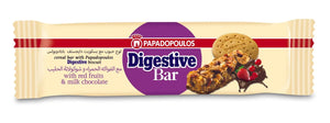 Digestive Bar with Fruits and Chocolate