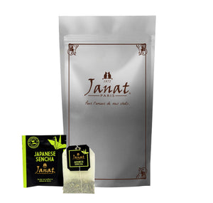 Janat Professional Series Ziplock Japanese Sencha 100 Tea Bags