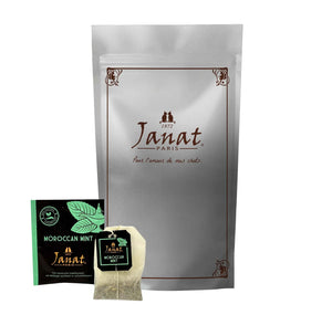 Janat Professional Series Ziplock Moroccan Mint 100 Tea Bags