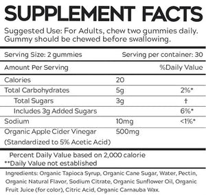 Fade Fit Organic Apple Cider Vinegar 256G - View 3 | Welaza