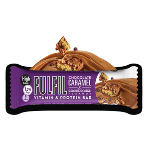 FulFil Chocolate Caramel Cookie Dough Vitamin and Protein Bar - 55G 15 x 55G
