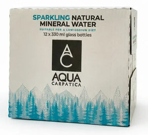 Aqua Carpatica Sparkling Glass bottle Natural Mineral Water