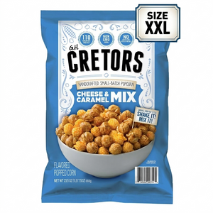 CRETORS Cheese & Caramel Flavored Popcorn Mix, 666g (XXL)