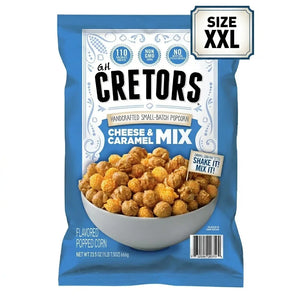 CRETORS Cheese & Caramel Flavored Popcorn Mix, 666g (XXL)