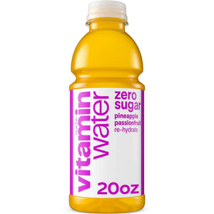 Vitaminwater Re-Hydrate Zero Sugar Pineapple Passionfruit Flavored Water Beverage Bottle 500ml