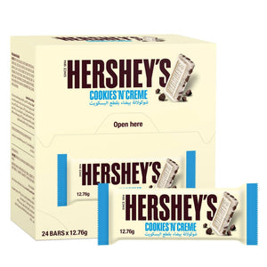 Hershey's Cookies And Creme Chocolate 12.76g Pack Of 24 (306g)