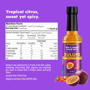 Delcasino Gulupa Hot and Sweet Sauce 165g