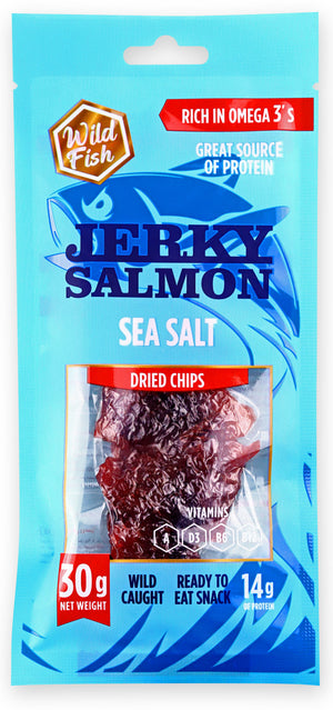 Wild Fish Pink Salmon Dried Chips Sea Salt