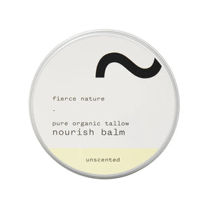 Fierce Nature Pure Organic Tallow Nourish Balm Unscented 100g
