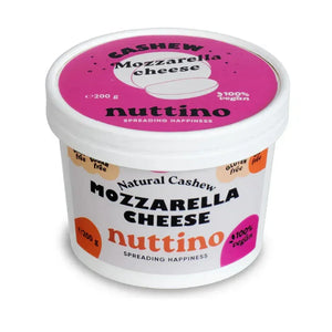 Nuttino natural cashew mozzarella cheese vegan spread, 200g tub, iPlantBased UAE