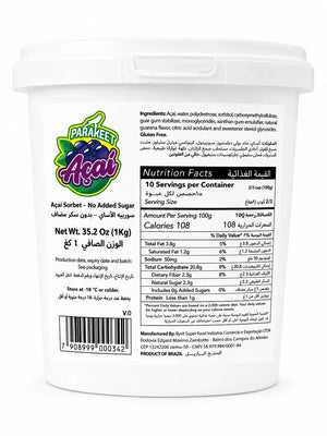 Parakeet Zero Acai Sorbet Bucket
