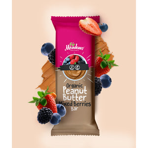 Meadows Organic Peanut Butter Mixed Berries Bar 40g