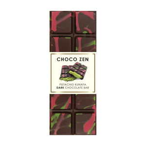 Choco Zen Pistachio Kunafa Dark Dubai Chocolate Bar - 100g