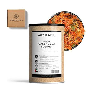 AWAFI MILL Calendula Flower Dried Marigold - 100 g | 3.5 Oz | Welaza