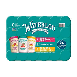 Waterloo Sparkling Water Variety Pack 355ml 24 pk | Welaza