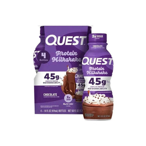 Quest Chocolate Protein Milkshake, 414ml Pack of 4