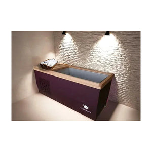 Signature Ice Bath & Cold Plunge with Chiller & Filtration - Violet Purple / ICE50 Cement grey / ICE50 - View 13 | Welaz