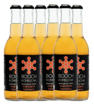Booch Mandarin Turmeric Kombucha - 300ml Pack of 6
