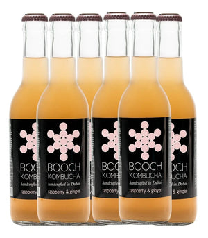 Booch Raspberry Ginger Kombucha - 300ml Pack of 6