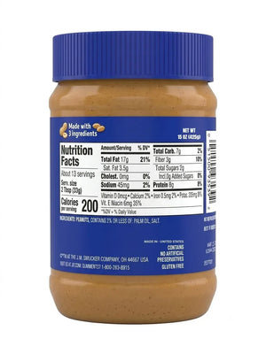 Jif Simply Crunchy Unsweetened Peanut Butter Spread 425g