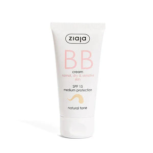 BB Cream Normal, Dry & Sensitive Skin SPF15 Medium Protection Natural Tone (Ziaja) - Image 1