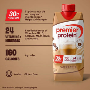 Premier Protein 30g High Protein Shake, Café Latte 325ml