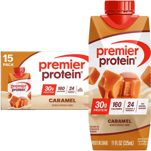 Premier Protein 30g High Protein Shake, Caramel 11 fl. oz., 15 Pack