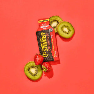 Honey Stinger Organic Energy Gel, Strawberry Kiwi, Caffeine Free Healthy Snack 31g