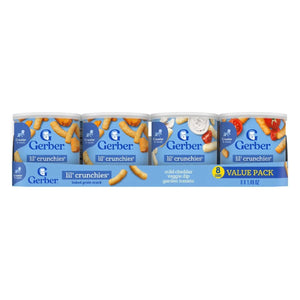 Gerber Lil' Crunchies Baked Grain Snack, Variety Pack, 336g (8 ct)