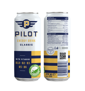 Pilot Classic Energy Drink with Vitamin B12,B2,B3,B5, B6