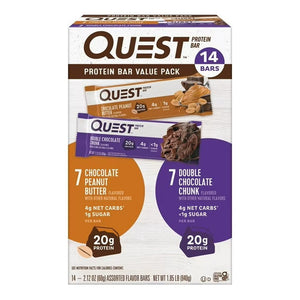 Quest Protein Bar Variety Pack - Gluten Free, 60 g (14pk)