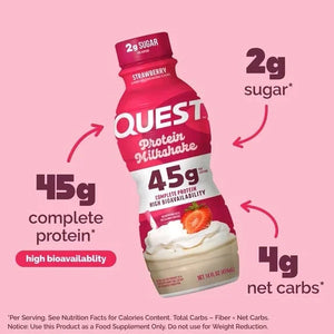 Quest Protein Strawberry Milkshake