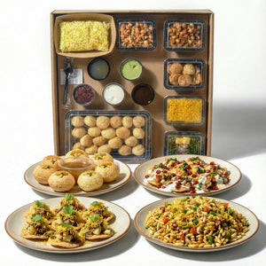 Premium 4 IN 1 Pani Puri + Chaat + Bhel Party Box for 10 people