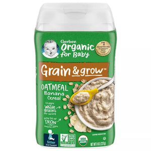 Gerber 2nd Foods Cereal Organic Oatmeal Banana 227g