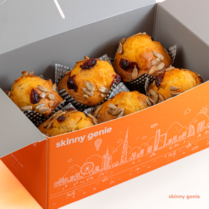 Cranberry Sunflower Seeds Skinny Muffin Box (6 pc)