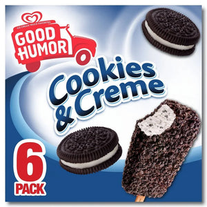 Good Humor Cookies And Creme Bar 6 Pack