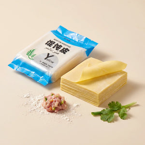 XI SHI Square Yellow Wonton Wrappers - 3 pkt