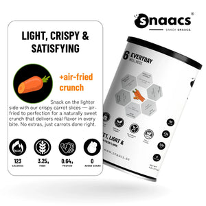 Snaacs Air Fried Carrot Slice 113g
