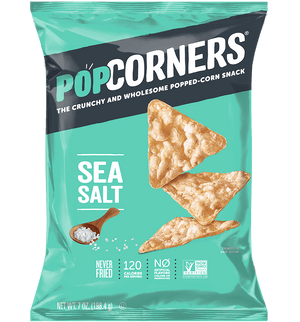 Popcorners Sea Salt Corn Snack, Never Fried, Non GMO 7 OZ (198g) - Export