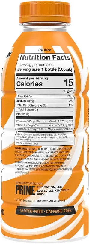 Prime Hydration Drink Orange Swirl 355ml