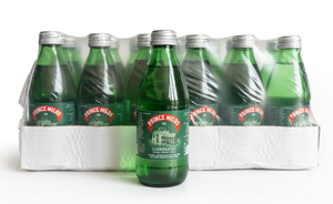 Prince Milos Natural Sparkling Mineral Water Glass Bottle 250 ml x 24