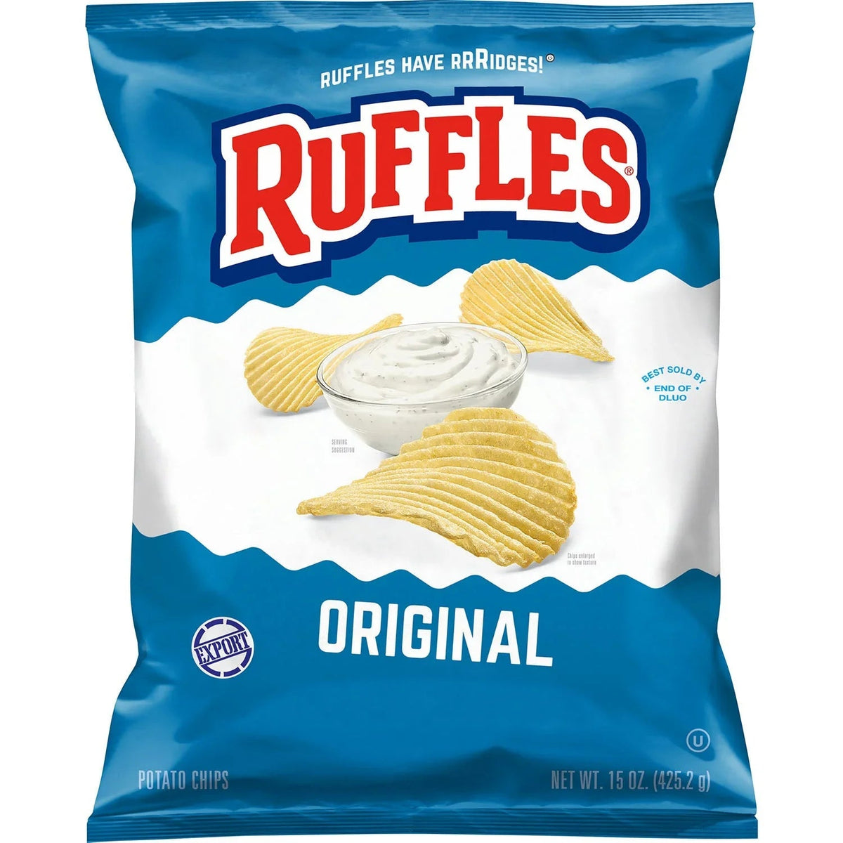 Ruffles Potato Chips Original 6.5 OZ - Export