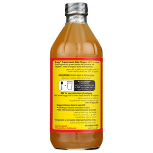 Bragg Unpasteurized Organic Apple Cider Vinegar, Raw & Unfiltered, Non-GMO - 946ml