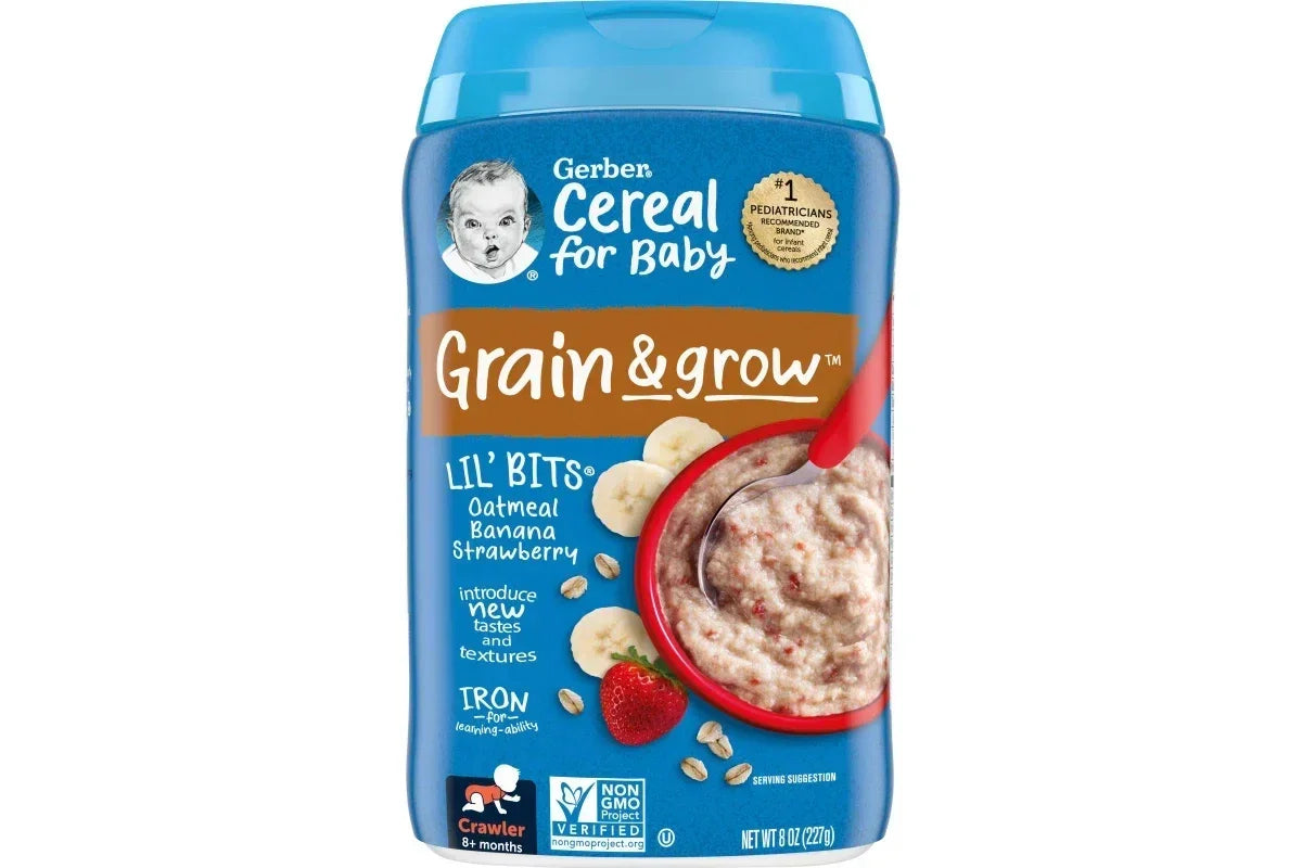 Gerber Lil Bits Cereal Oatmeal Banana Strawberry 227g