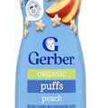 Gerber Organic Puffs, Peach 1.48 oz