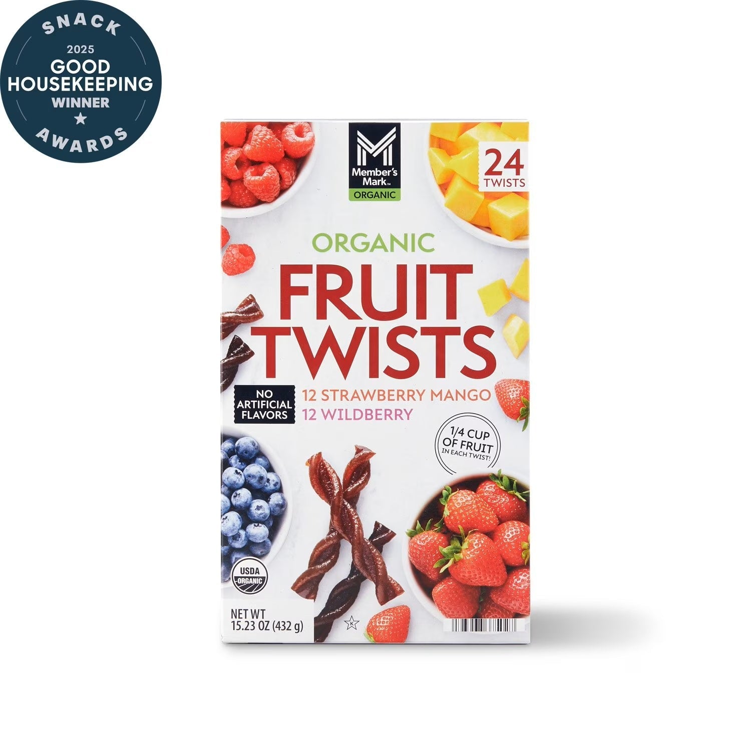 Organic Fruit Twist Variety Pack - 432g (24 pk)