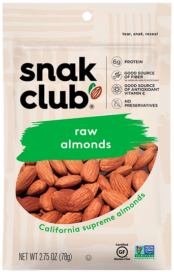 Snak Club Raw Almonds 78g