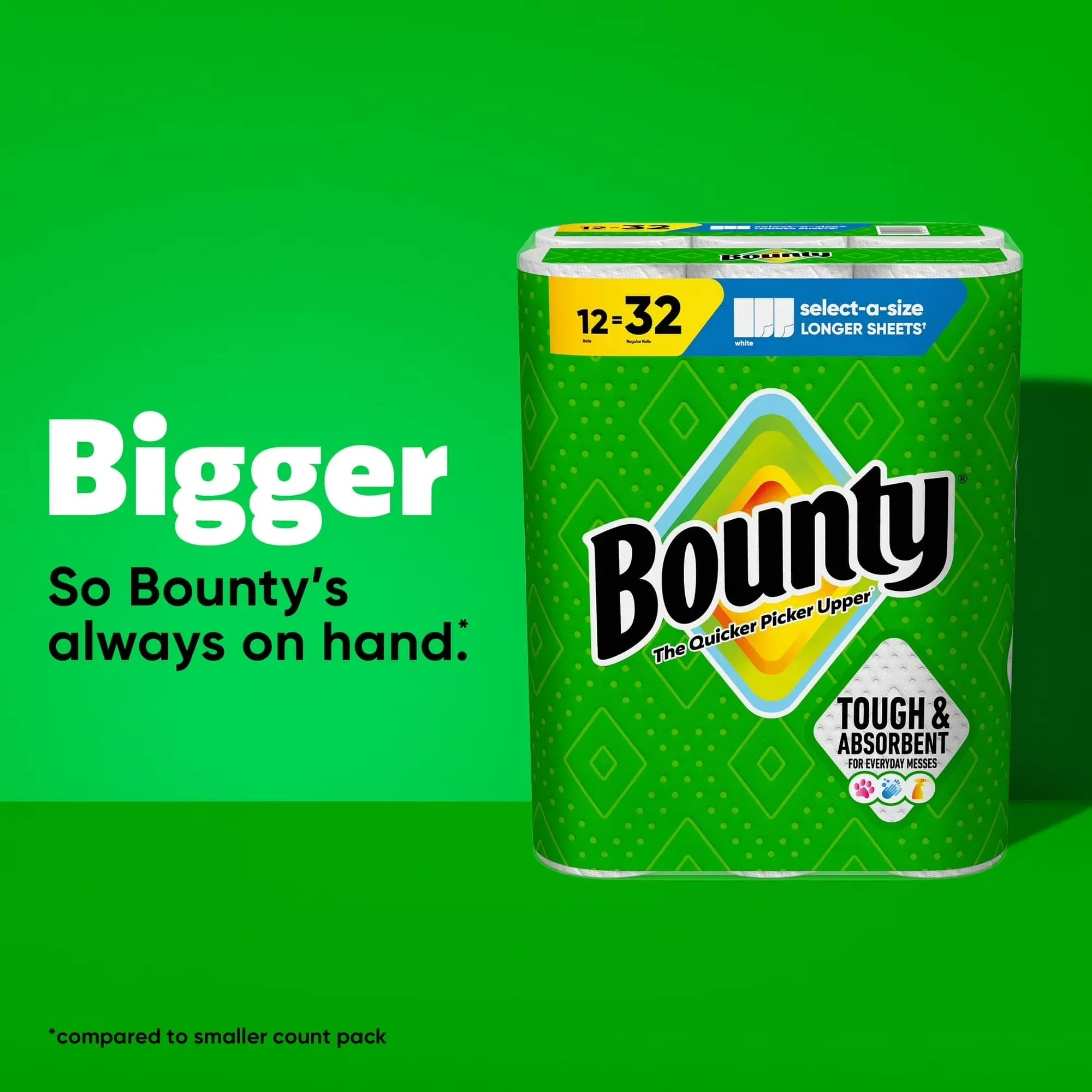 Bounty Select A-Size Paper Towels - 12 Rolls
